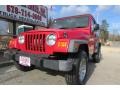 2006 Flame Red Jeep Wrangler Sport 4x4 Right Hand Drive  photo #1