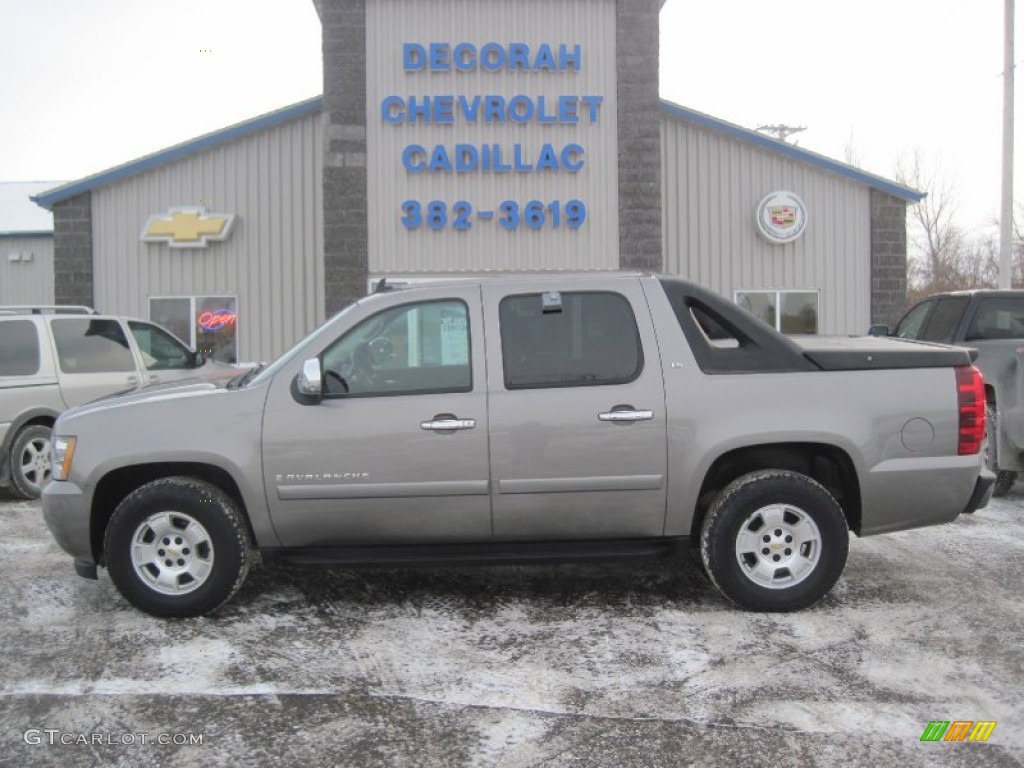 2009 Avalanche LS 4x4 - Graystone Metallic / Ebony photo #1
