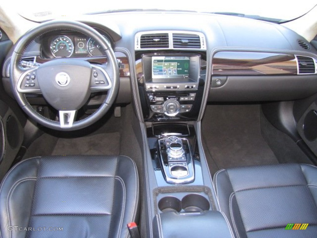 2013 Jaguar XK XK Convertible Warm Charcoal Dashboard Photo #89919432