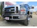 2008 Forest Green Metallic Ford F350 Super Duty Lariat Crew Cab 4x4 Dually  photo #1