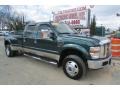2008 Forest Green Metallic Ford F350 Super Duty Lariat Crew Cab 4x4 Dually  photo #11