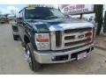 2008 Forest Green Metallic Ford F350 Super Duty Lariat Crew Cab 4x4 Dually  photo #12
