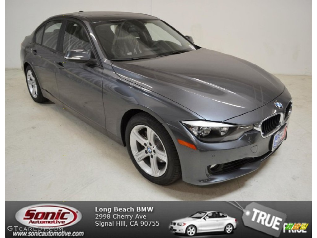 2014 3 Series 328i Sedan - Mineral Grey Metallic / Black photo #1