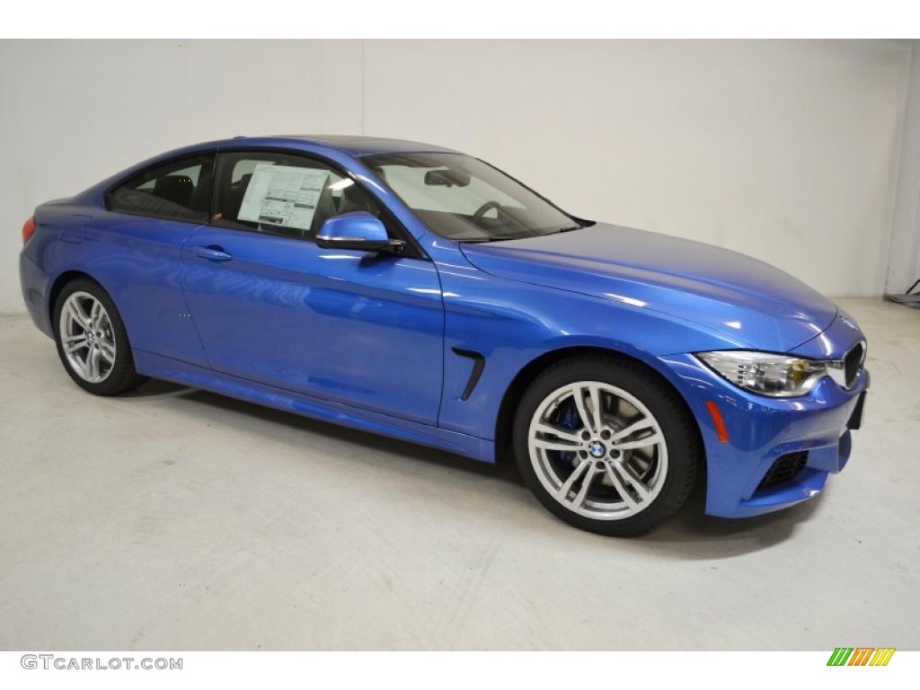 Estoril Blue 2014 BMW 4 Series 428i Coupe Exterior Photo #89920614