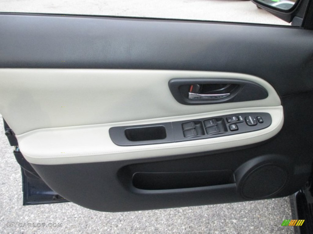 2005 Saab 9-2X Linear Wagon Black/Parchment Door Panel Photo #89921403