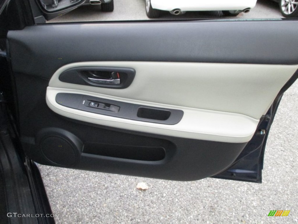 2005 Saab 9-2X Linear Wagon Black/Parchment Door Panel Photo #89921454