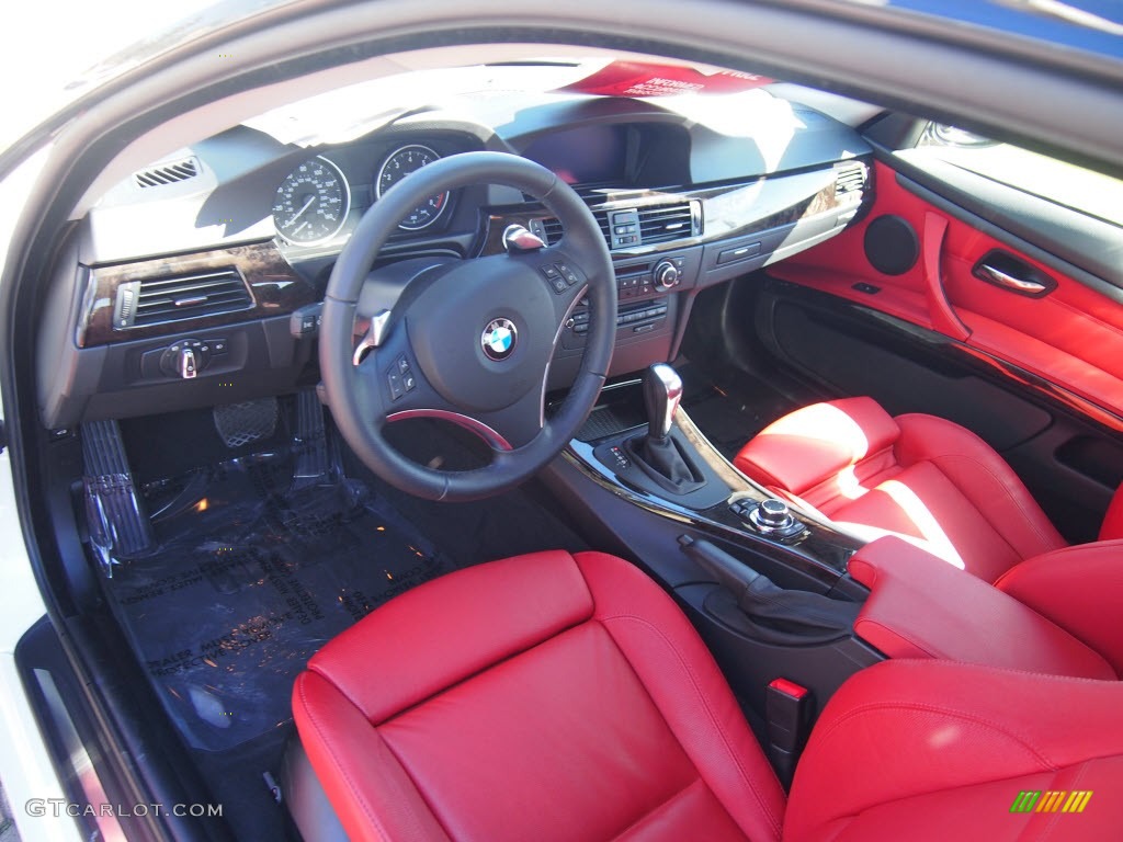 2010 3 Series 335i Coupe - Alpine White / Coral Red/Black Dakota Leather photo #12
