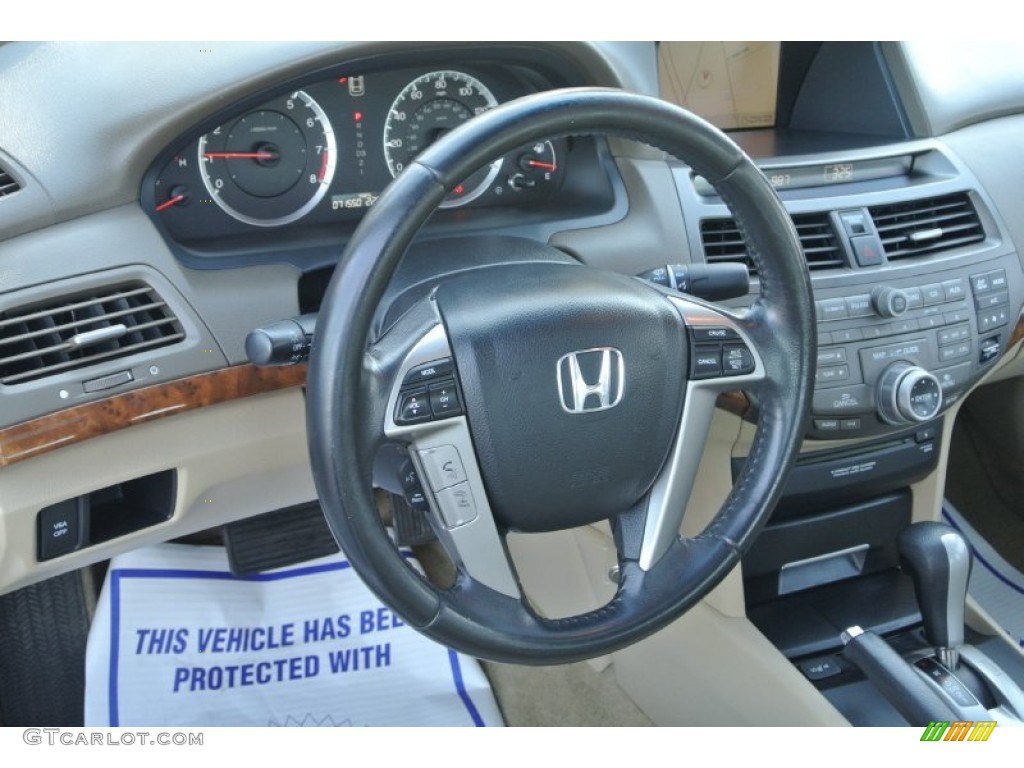 2008 Honda Accord EX-L Sedan Ivory Dashboard Photo #89924066