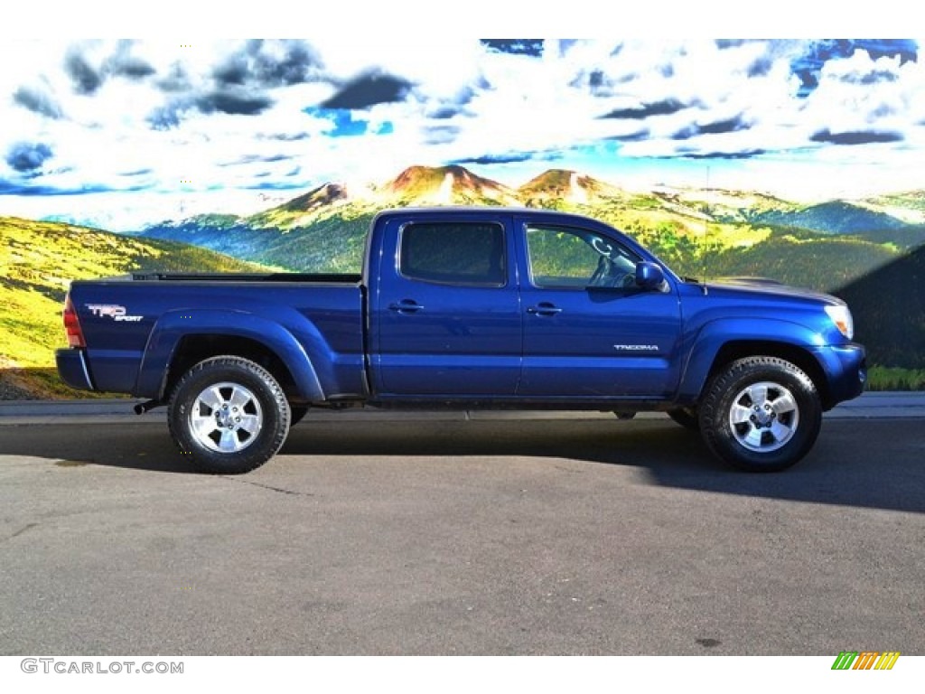 2006 Tacoma V6 Double Cab 4x4 - Speedway Blue / Graphite Gray photo #2