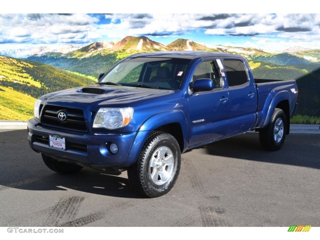 2006 Tacoma V6 Double Cab 4x4 - Speedway Blue / Graphite Gray photo #5