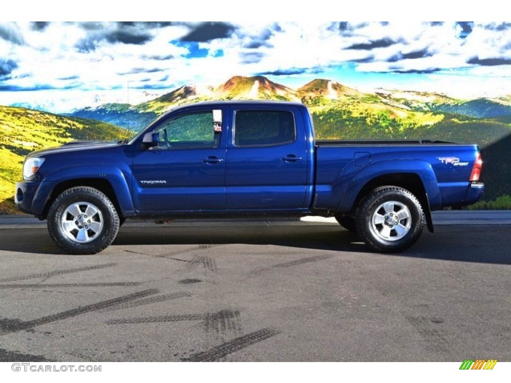 2006 Tacoma V6 Double Cab 4x4 - Speedway Blue / Graphite Gray photo #6