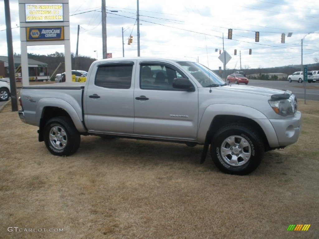 2009 Tacoma V6 TRD Double Cab 4x4 - Silver Streak Mica / Graphite Gray photo #2