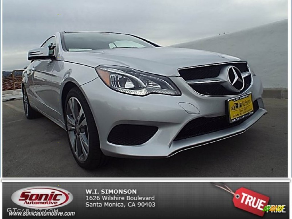 2014 E 350 Coupe - Iridium Silver Metallic / Black photo #1