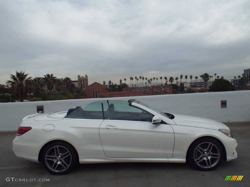 2014 E 550 Cabriolet - Diamond White Metallic / Black photo #3