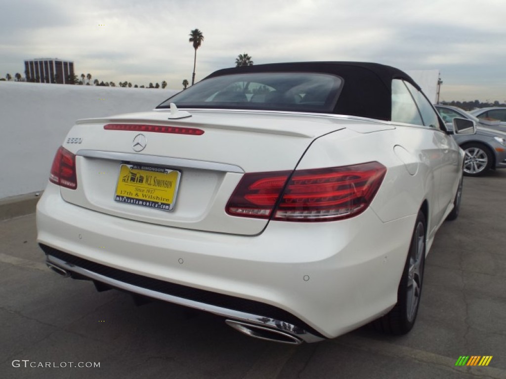 2014 E 550 Cabriolet - Diamond White Metallic / Black photo #4