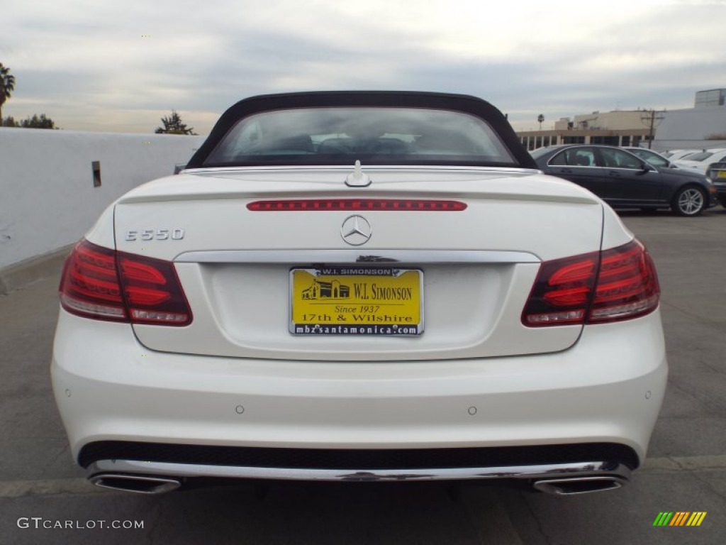 2014 E 550 Cabriolet - Diamond White Metallic / Black photo #5