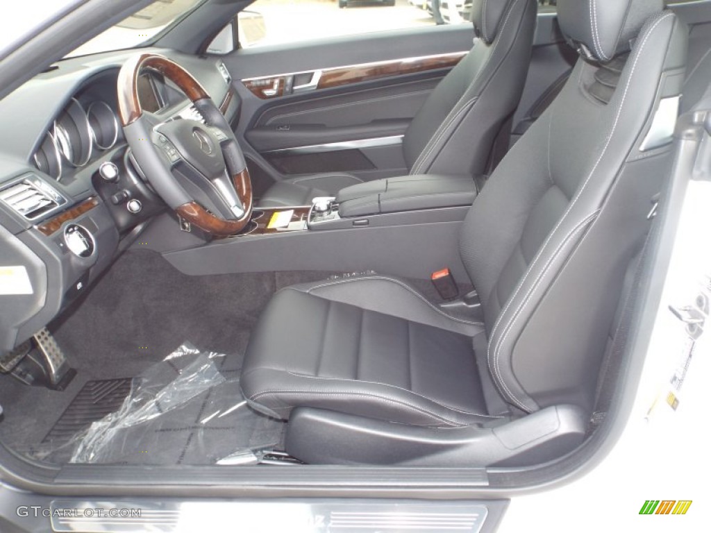 Black Interior 2014 Mercedes-Benz E 550 Cabriolet Photo #89926314