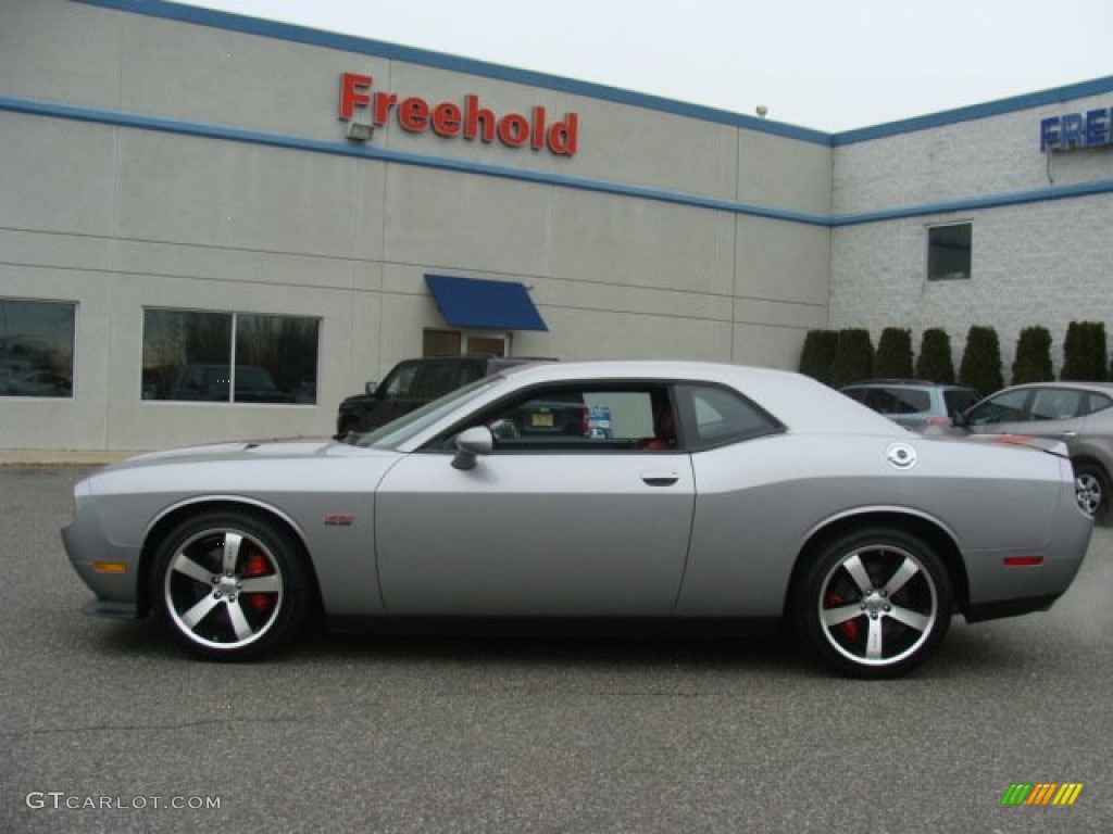 2013 Challenger SRT8 392 - Billet Silver Metallic / Radar Red/Dark Slate Gray photo #8