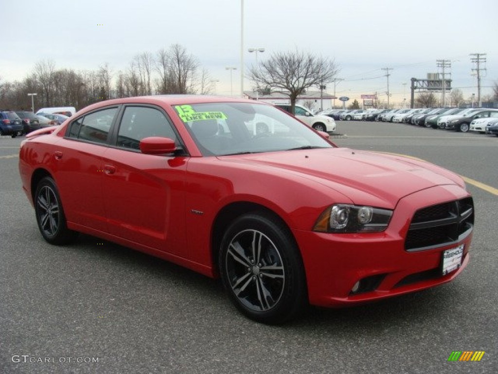 2013 Charger R/T Plus AWD - Redline 3 Coat Pearl / Black photo #3