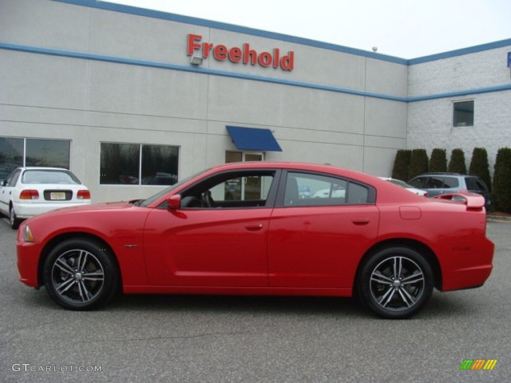 2013 Charger R/T Plus AWD - Redline 3 Coat Pearl / Black photo #8