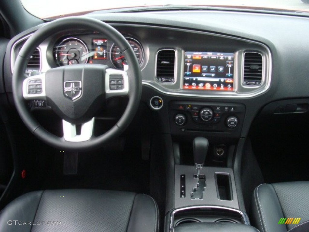 2013 Charger R/T Plus AWD - Redline 3 Coat Pearl / Black photo #17