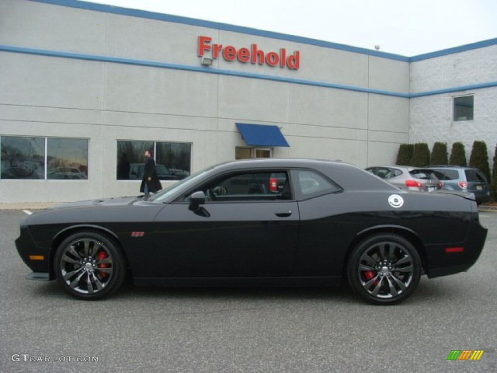 2013 Challenger SRT8 392 - Phantom Black Tri-Coat Pearl / Dark Slate Gray photo #8