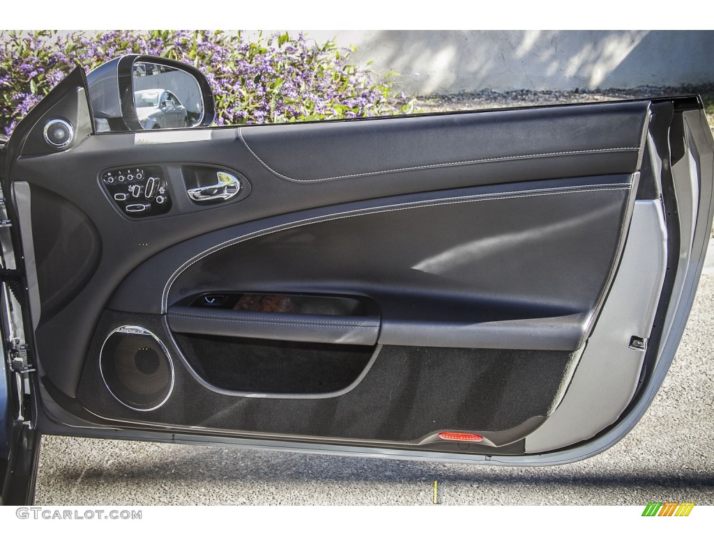 2012 Jaguar XK XK Convertible Warm Charcoal/Warm Charcoal Door Panel Photo #89927877