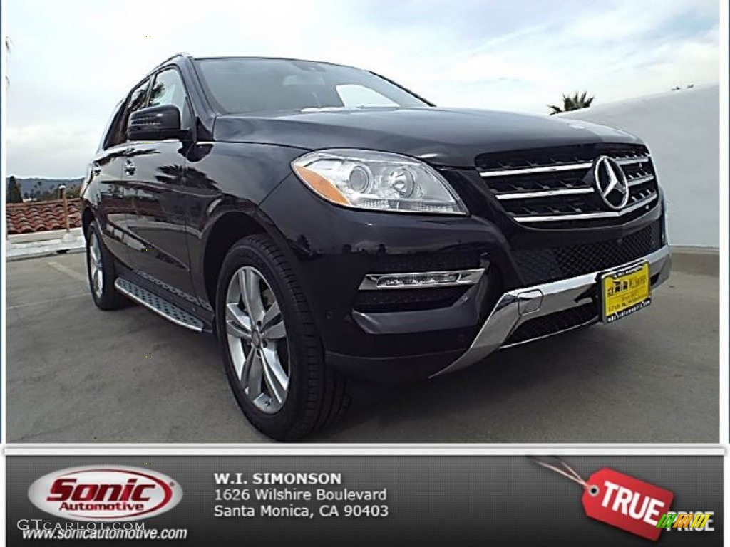 2014 ML 350 BlueTEC 4Matic - Black / Black photo #1