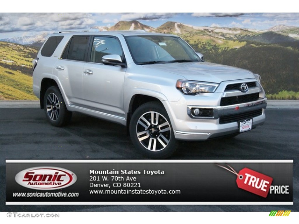2014 4Runner Limited 4x4 - Classic Silver Metallic / Redwood photo #1