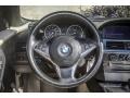 2007 BMW 6 Series Cream Beige Interior Steering Wheel Photo