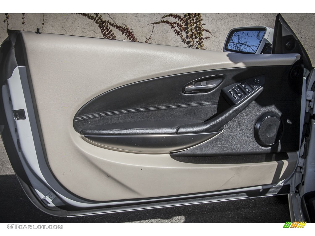2007 BMW 6 Series 650i Convertible Cream Beige Door Panel Photo #89928834