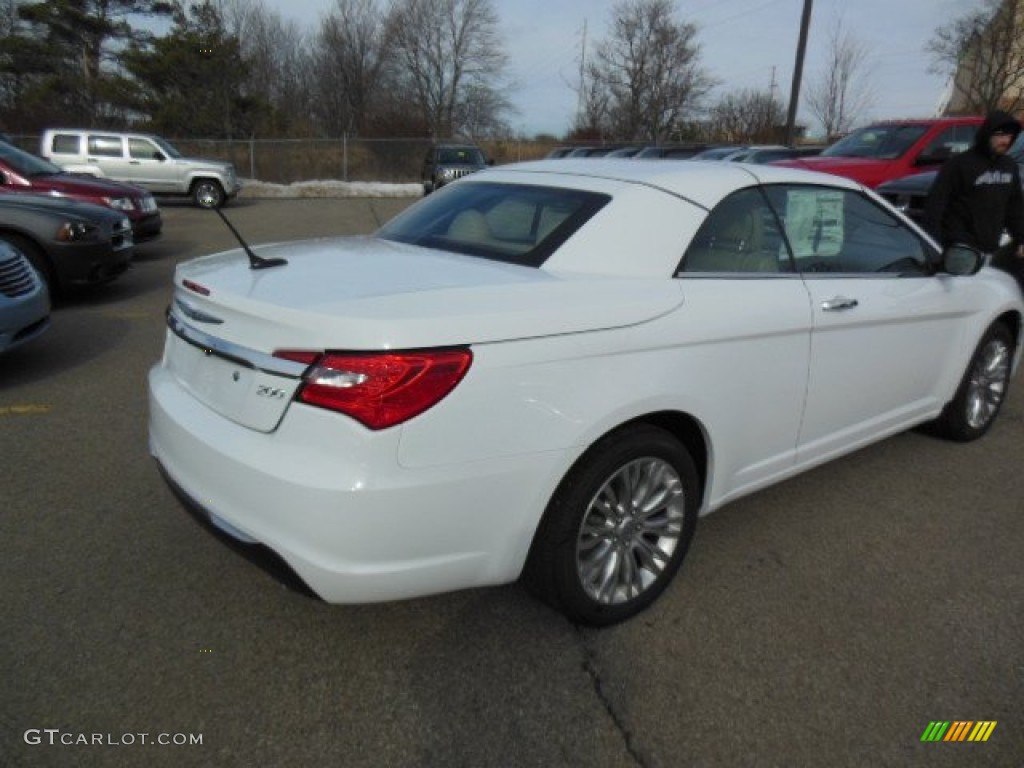 2013 200 Limited Convertible - Bright White / Black/Light Frost Beige photo #6