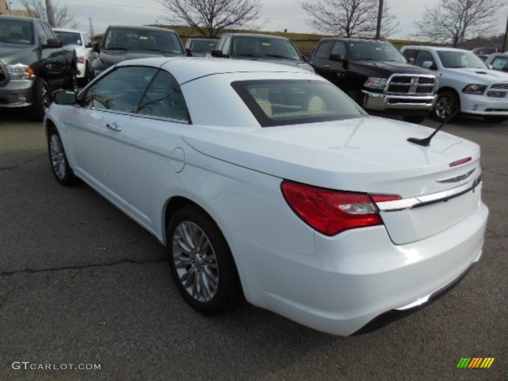 2013 200 Limited Convertible - Bright White / Black/Light Frost Beige photo #8