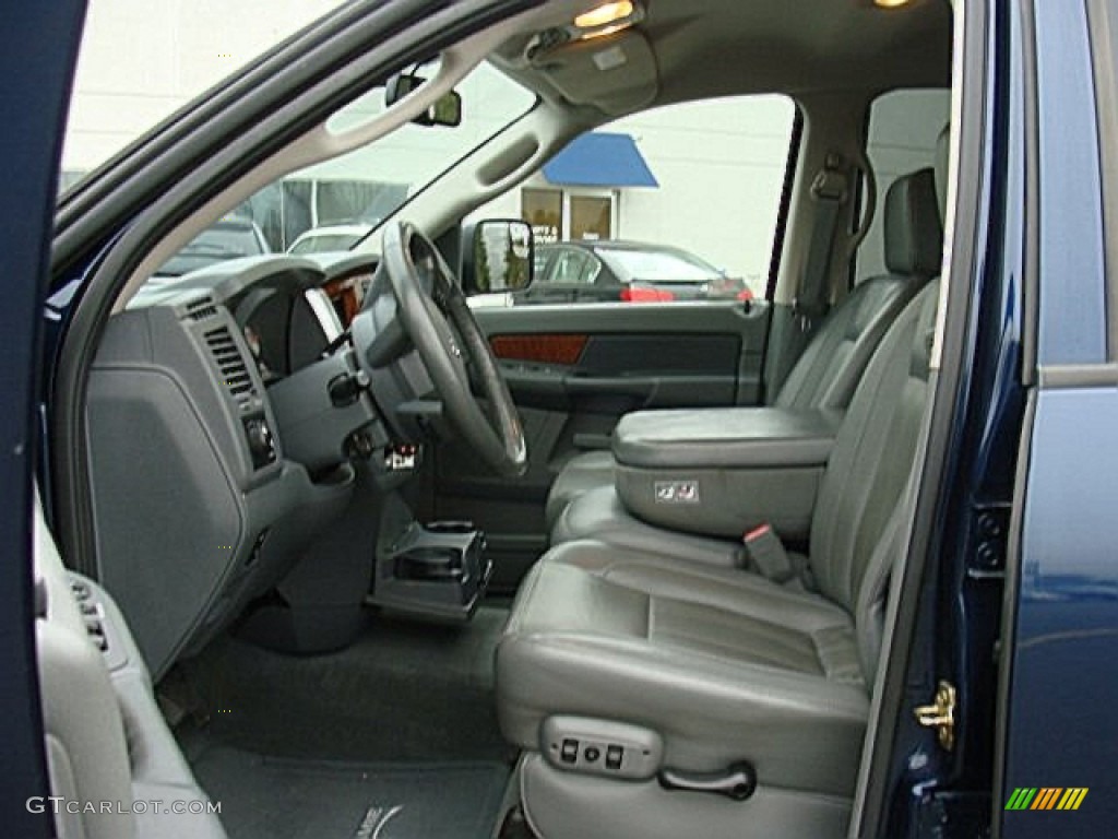 2006 Ram 3500 Laramie Quad Cab 4x4 Dually - Patriot Blue Pearl / Medium Slate Gray photo #14