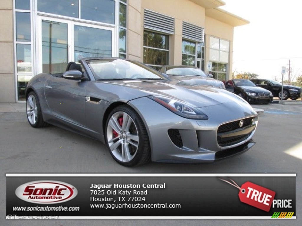 2014 F-TYPE V8 S - Lunar Grey Metallic / Jet photo #1