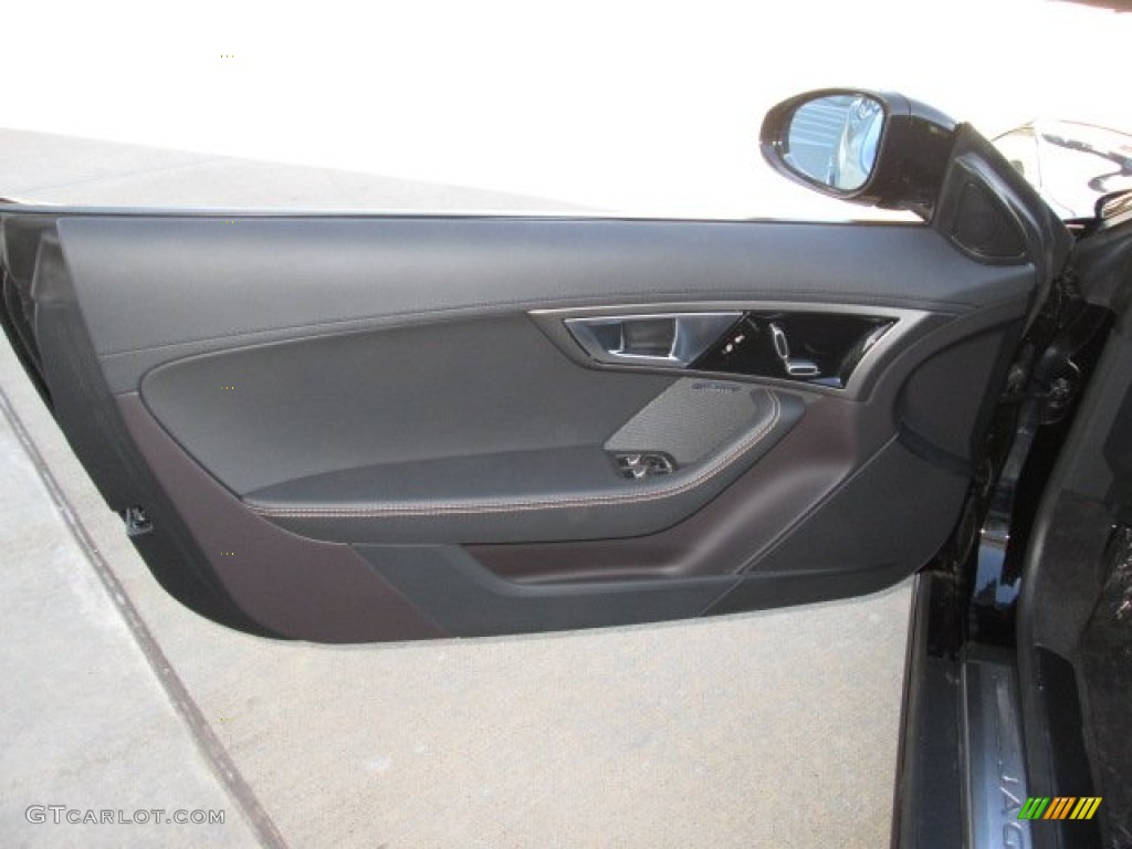 2014 Jaguar F-TYPE S Jet Door Panel Photo #89931888