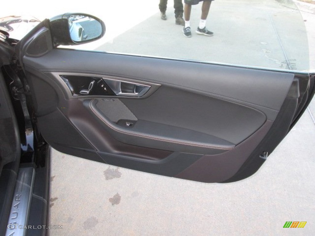 2014 Jaguar F-TYPE S Jet Door Panel Photo #89931903