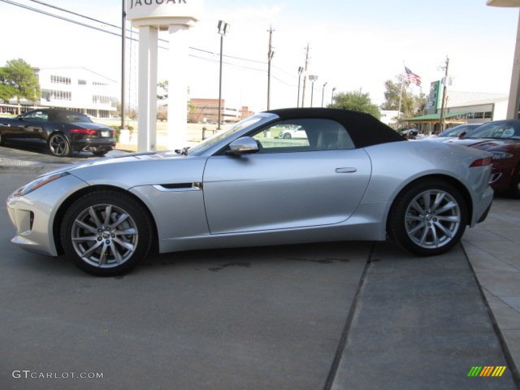 Rhodium Silver Metallic 2014 Jaguar F-TYPE Standard F-TYPE Model Exterior Photo #89932110