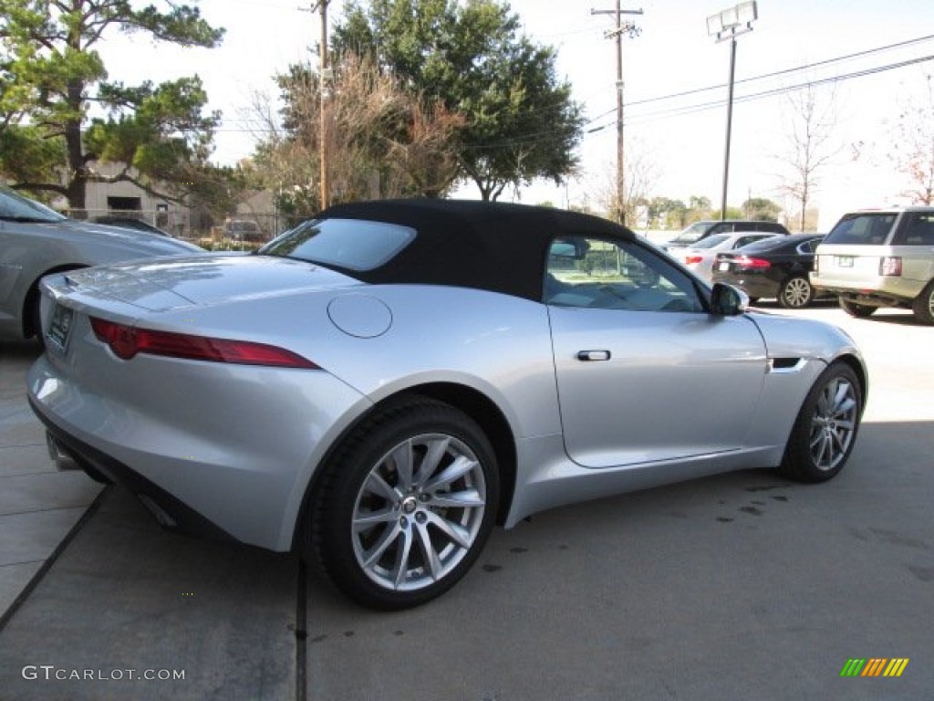 Rhodium Silver Metallic 2014 Jaguar F-TYPE Standard F-TYPE Model Exterior Photo #89932173