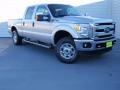 2014 Ingot Silver Metallic Ford F250 Super Duty XLT Crew Cab 4x4  photo #1