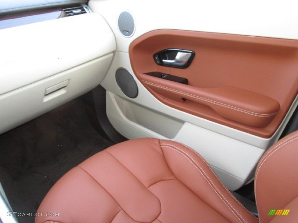 Tan/Ivory/Espresso Interior 2013 Land Rover Range Rover Evoque Prestige Photo #89933478
