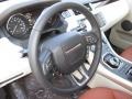 Tan/Ivory/Espresso 2013 Land Rover Range Rover Evoque Prestige Steering Wheel