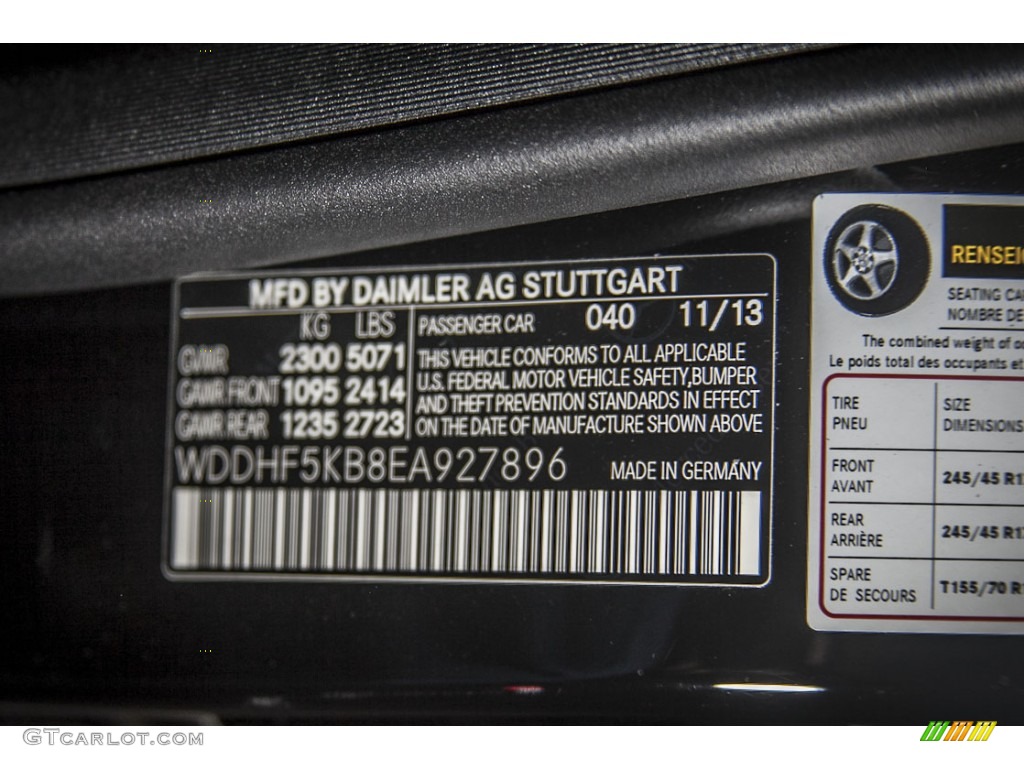2014 E 350 Sedan - Black / Black photo #7