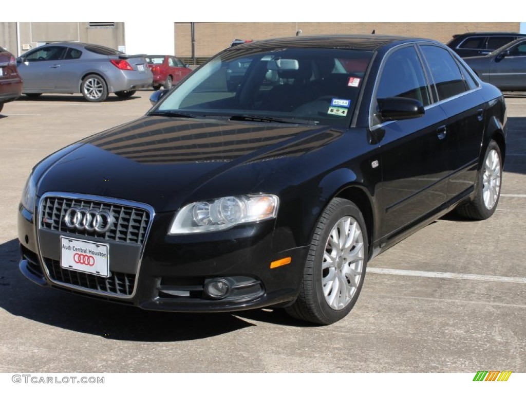 2008 A4 2.0T Special Edition Sedan - Brilliant Black / Black photo #3