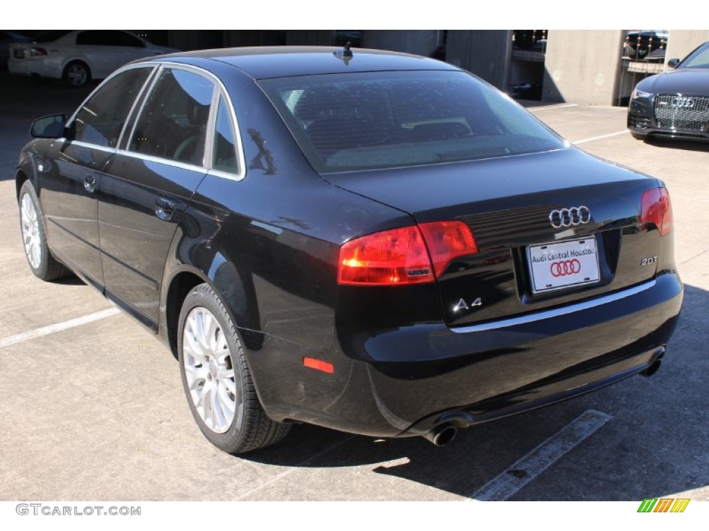 2008 A4 2.0T Special Edition Sedan - Brilliant Black / Black photo #7