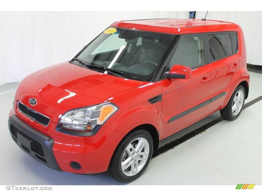 Molten Red Kia Soul