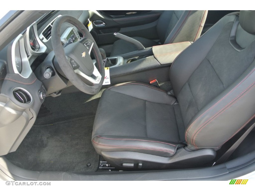 Black Interior 2014 Chevrolet Camaro ZL1 Coupe Photo #89938497