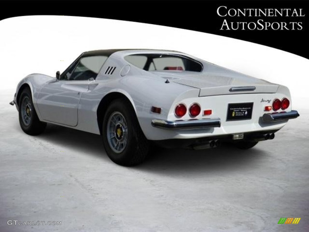 1974 Dino 246 GTS - Bianco (White) / Burgundy photo #3