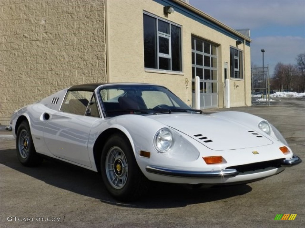 Bianco (White) 1974 Ferrari Dino 246 GTS Exterior Photo #89939280