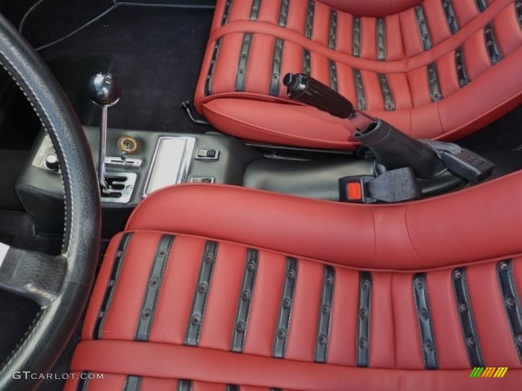 Burgundy Interior 1974 Ferrari Dino 246 GTS Photo #89939526
